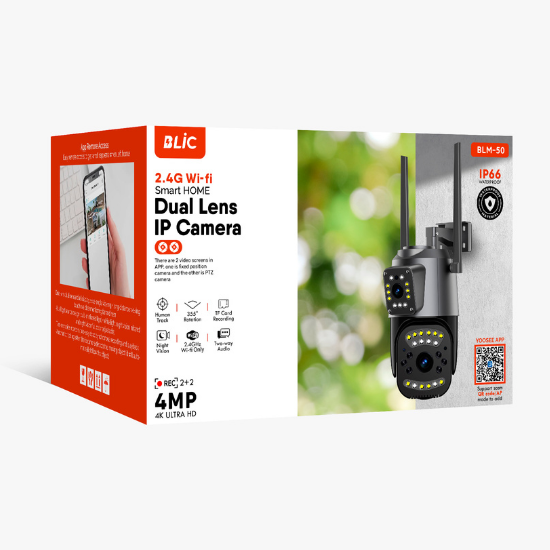 Blic BLM-50 IP Güvenlik Kamerası Wifi Hareket Sensörlü IP66 - Görsel 2